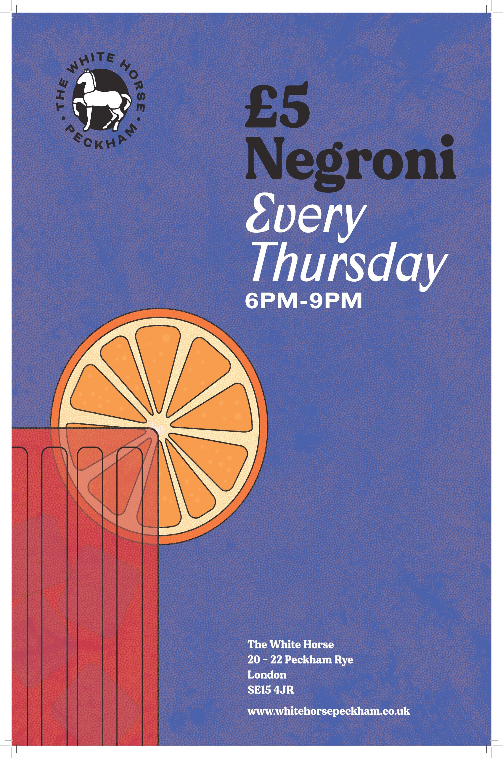 RG970 The White Horse The White Horse Negroni poster